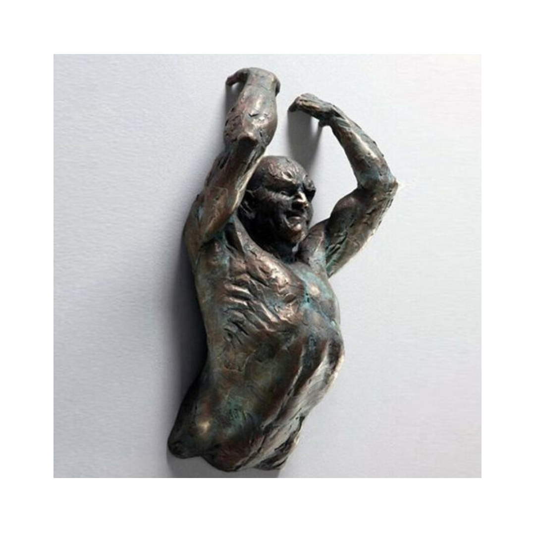 ShadowPulse Sculpture – Modern Wall-Mounted Art Piece