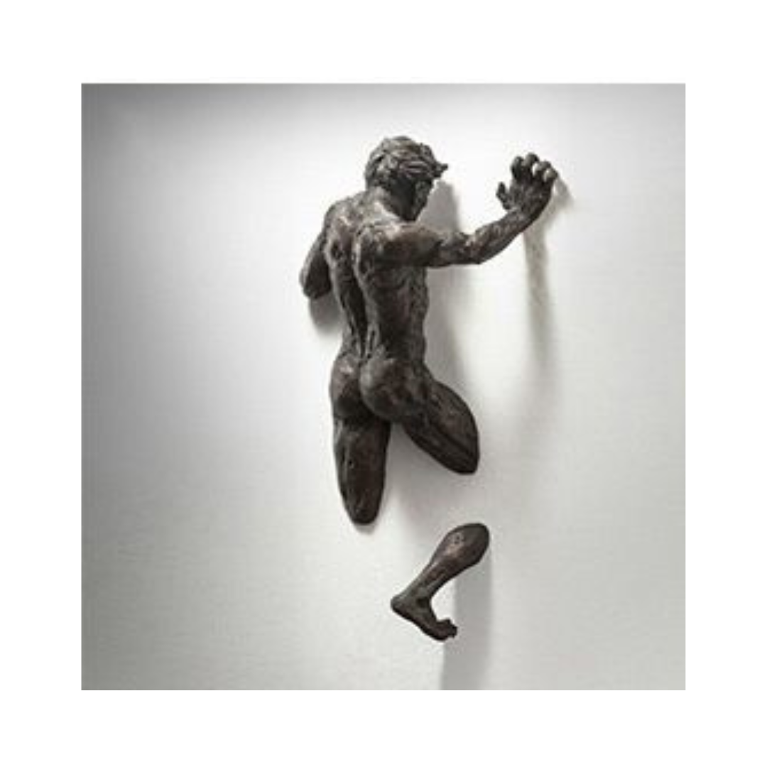 ShadowPulse Sculpture – Modern Wall-Mounted Art Piece