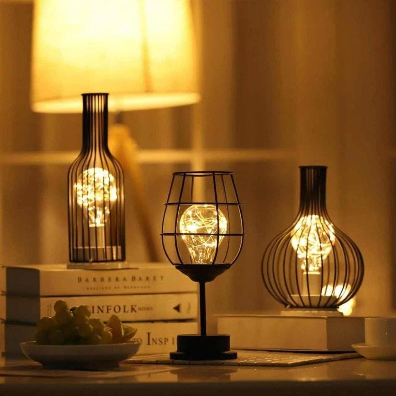 CageGlow Spark – Modern LED Cage Lamp | Decorative Home Lighting