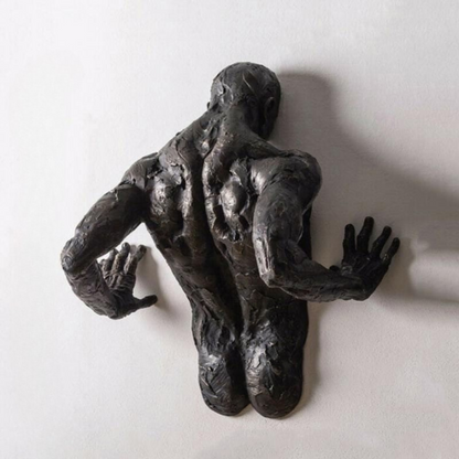 ShadowPulse Sculpture – Modern Wall-Mounted Art Piece