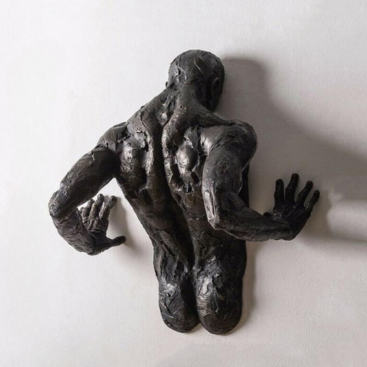 ShadowPulse Sculpture – Modern Wall-Mounted Art Piece