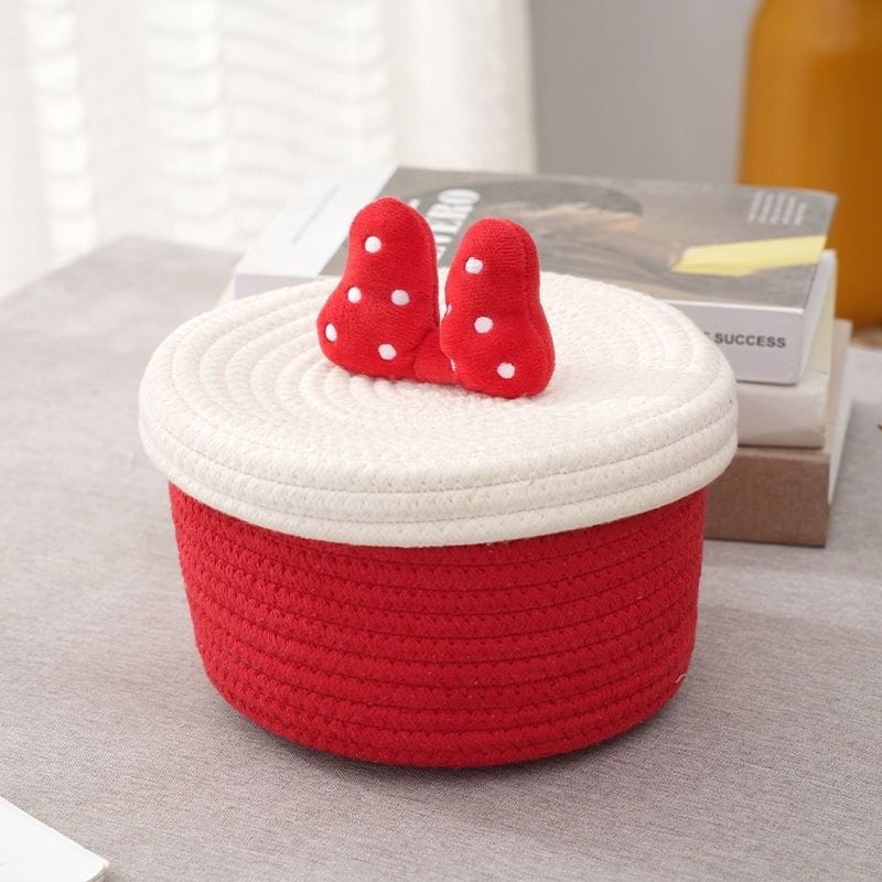 Cesta de Mickey Mouse (roja y blanca)
