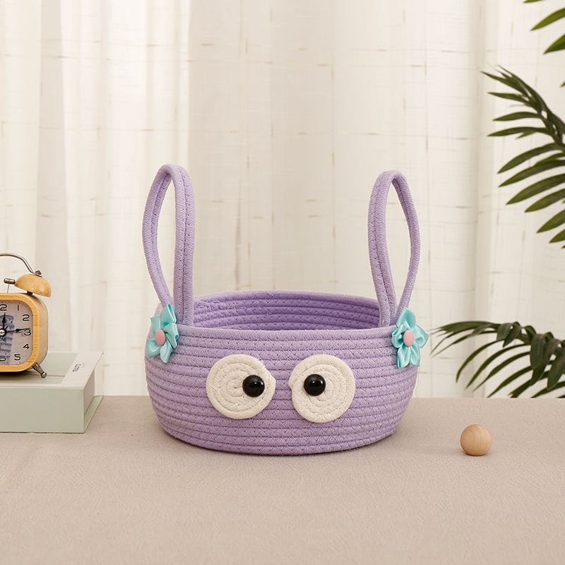 Purple Monster Eyes Toy Basket – Fun Kids’ Storage Organizer