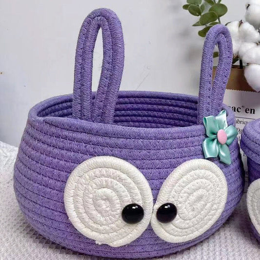 Purple Monster Eyes Toy Basket – Fun Kids’ Storage Organizer