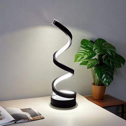 TwistGlow Luxe – Modern Spiral LED Lamp for Home & Office